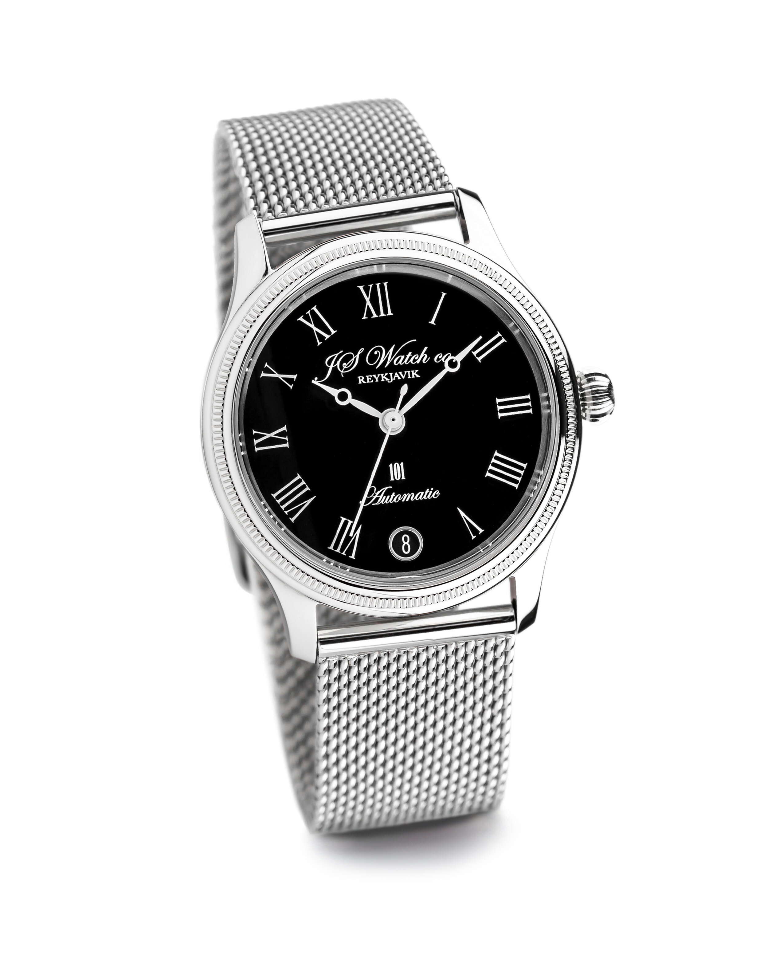 JS Watch Company Reykjavik — 101 32mm Black Roman